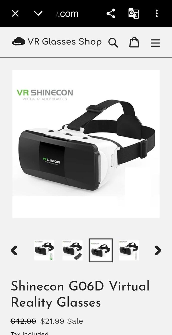 VR Shinecon Virtual Reality Glasses